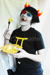  broken_source cosplay huge laughing_alone_with_salad meme real_life sollux_captor solo watermark 