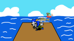  10k_member_celebration_event 2025 cat_hat clouds crossover dave_strider fish fullres image_manipulation mayor_sash nepeta_leijon nintendo ocean starter_outfit the_legend_of_zelda tsunderecat413 wayward_vagabond wv 