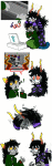  ! 2013 alternate_hair ancestors animated calliope comic dirk_strider fashion fullres grand_highblood head_out_of_frame speculative_design sprite_mode the_disciple thumbs_up word_balloon ximerika zodiac_symbol 