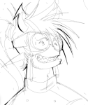  2026 dancestors fullres grayscale headshot horuss_zahhak lineart monochrome sketch solo starter_outfit sweat sweatyhooves 