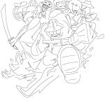  2025 alcohol becquerel beverage bro cocktail_glass dad doozydotty fullres grandpa grayscale guardians highlight_color lil_cal lineart mom monochrome nanna rifle unbreakable_katana weapon 