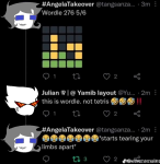  2025 dirk_strider dot-png fullres headshot homestuck:_beyond_canon image_manipulation jaggy_lines john_egbert june_egbert meme text twitter ultimate_dirk 