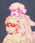  2014 dave_strider freakxwannaxbe fullres godtier knight light_aspect monochrome rose_lalonde seer siblings:daverose time_aspect 