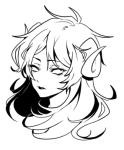  2013 aradia_megido dead_aradia fullres grayscale headshot jin-nyeh monochrome solo 
