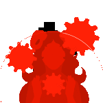  2012 animated aradia_megido aspect_symbol asymmetricjester fullres headshot jaggy_lines monochrome silhouette solo time_aspect transparent 