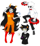  2026 arms_crossed art_dump crab_communicator dave_strider fluorite_octet fullres godtier karkat_vantas light_aspect puppet_tux r_ch07 starter_outfit sweat thief timetables vriska_serket word_balloon zodiac_symbol 