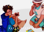  413 all_kids alpha_kids beta_kids breath_aspect dave_strider dirk_strider dogtier ectobiolodaddy food godtier green_ghost_boxers happy_birthday_message heir jade_harley jake_english jane_crocker john_egbert knight light_aspect lil_cal poirot_mustache rose_lalonde roxy&#039;s_striped_scarf roxy_lalonde seer size_difference space_aspect starter_outfit time_aspect undergarments witch 