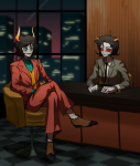  2023 batman bubionstrike city dc fullres gamzee_makara parody sitting suit terezi_pyrope 