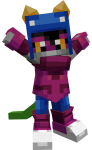 2025 3d azeleonkorosuna cat_hat fullres godtier heart_aspect minecraft nepeta_leijon pastiche rogue solo transparent