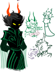  2023 ancestors art_dump carrying dolomom fullres grubs jaggy_lines lineart silhouette starter_outfit szkraft220 text the_dolorosa the_sufferer 