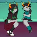 2025 bronya_ursama crying fullres hiveswap jamfection sitting starter_outfit tirona_kasund