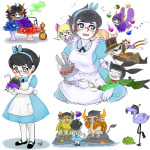  2015 alice_in_wonderland alpha_kids animal_ears animalstuck art_dump au bard beverage blush body_modification crockpot crossover dirk_strider equius_zahhak fashion formal fullres gamzee_makara godtier grubs jake_english jane_crocker lil_cal lil_sebastian lying midair nepeta_leijon rage_aspect roxy_lalonde salihombox shipping sketch smoking sollux_captor sweat tavros_nitram troll_potion 