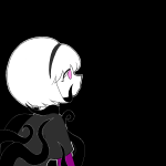  2025 black_squiddle_dress catcow-draws fullres horrorterrors profile rose_lalonde solo 