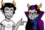  2014 ampcest casual cronus_ampora dancestors eridan_ampora fullres image_manipulation incest jaggy_lines scars shinylitleo shipping smoking starter_outfit talksprite text 