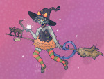  413 2023 cats halloweenstuck hat nepeta_leijon solo stars theo-ghost 