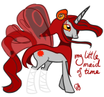  aradia_megido crossover godtier maid my_little_pony penchaft ponified solo 