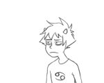  animated bucket grayscale karkat_vantas lineart paperseverywhere solo 