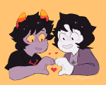  heart hiveswap joey_claire redrom regaltrice shipping star_crossed_romance xefros_tritoh 