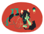  cats limited_palette nepeta_leijon no_hat on_stomach request solo spacey 