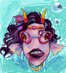 2025 animalstuck dudoserswag feferi_peixes fish fullres headshot heart solo underwater