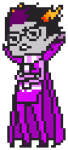 2012 arms_crossed dreamself eridan_ampora feastings fullres pixel solo transparent walksprite