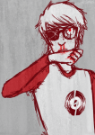  blood dave_strider freckles janksy nosebleed red_baseball_tee solo 