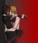  au cities_in_dust coolkids dave_strider fanfic_art kiss owllin redrom shipping suit terezi_pyrope 