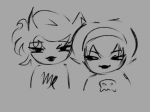  2026 animated back_angle fullres gamzeechill grayscale kanaya_maryam kiss lineart lipstick_stains redrom rose_lalonde rosemary shipping starter_outfit 