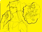  2026 equius_zahhak fullres grayscale jaggy_lines lineart monochrome shipping sketch sollux_captor sweat sweatyhooves techbros thought_balloon 