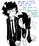  2018 bana fullres galekh_xigisi grayscale hiveswap holding_hands monochrome shipping starter_outfit tagora_gorjek text weasel_words 