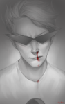  a-box blood dirk_strider headshot highlight_color huge nosebleed solo 