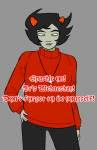 2025 crossover dancestors dream_ghost facial_hair fullres jaggy_lines jerma985 kankri_vantas meme parody solo starter_outfit text whistle xxbloodypainxx