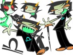  2025 art_dump crossover dragon_cane emet0type fullres my_little_pony no_glasses ponified solo starter_outfit terezi_pyrope zodiac_symbol 