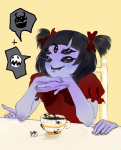  2015 alisonnyash crossover food fullres lusus sitting solo spidermom spiders undertale word_balloon 