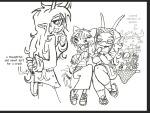  2024 art_program_in_frame casual fashion feferi_peixes fullres grayscale littlest_pet_shop monochrome nepeta_leijon night_milk no_hat redrom shipping sitting spiders tavriska tavros_nitram text vriska_serket 