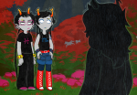 2015 back_angle body_modification dancestors dream_ghost flash_asset fullres hair_braid_sirens horses meenah_peixes multiple_personas redrom shipping starter_outfit vriska&#039;s_punk_outfit vriska_serket xamag