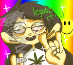  2012 drug_use emoticon fullres headshot jade_harley madammonkey rainbow smoking solo text 