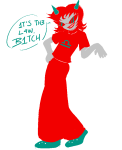  2026 fullres ham0naa highlight_color jaggy_lines limited_palette solo starter_outfit terezi_pyrope text transparent word_balloon 