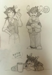 beverage diemen_xicali emoji food fullres grayscale hiveswap language:russian pencil private_source sketch starter_outfit text tyzias_entykk word_balloon ximerika zebruh_codakk