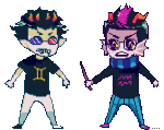 2013 666bot animated empiricist&#039;s_wand eridan_ampora freckles fullres pixel psionics sollux_captor starter_outfit strife transparent