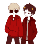  dave_strider holding_hands karkat_vantas red_knight_district redrom request shipping the-strider-squad 