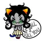  2011 au blush chibi fashion fullres heart knife nepeta_leijon pride solo text transparent weapon 
