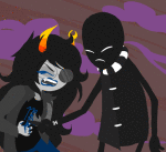 2013 agent_uniform animated archagent artificial_limb blood blue-sugar clouds fullres jack_noir knife land_of_pulse_and_haze starter_outfit vriska_serket