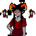  2025 animated damara_megido dancestors freckles fullres iceflower99 image_manipulation jaggy_lines solo sprite_mode starter_outfit talksprite transparent wut 