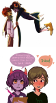  2015 au blush casual communism fashion fullres heart humanized john_egbert kanaya_maryam karkat_vantas midair profile rose_lalonde shipping speciesswap tentacletherapist text timsel-kun trollified word_balloon 