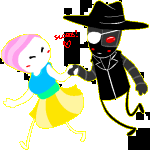  2013 animated artificial_limb blush deleted_source eyepatch fullres heart holding_hands jack_noir jaggy_lines ms_paint paint_it_black penumbraphantasm redrom roboslick shipping spades_slick starter_outfit text 