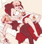  alpha_dave bed dirk_strider fleinne food rule63 sleeping strong_outfit strong_tanktop undergarments 