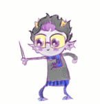  2015 animated diabetes empiricist's_wand eridan_ampora fullres no_cape noodlenumber smiling_eridan solo starter_outfit 