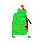 2016 animated felt fire_extinguisher flash_asset fullres jaggy_lines matchsticks poinko solo sprite_mode transparent