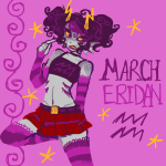 2025 alternate_hair crossdressing eridan_ampora fullres gills kegaad march_eridan solo stars text zodiac_symbol